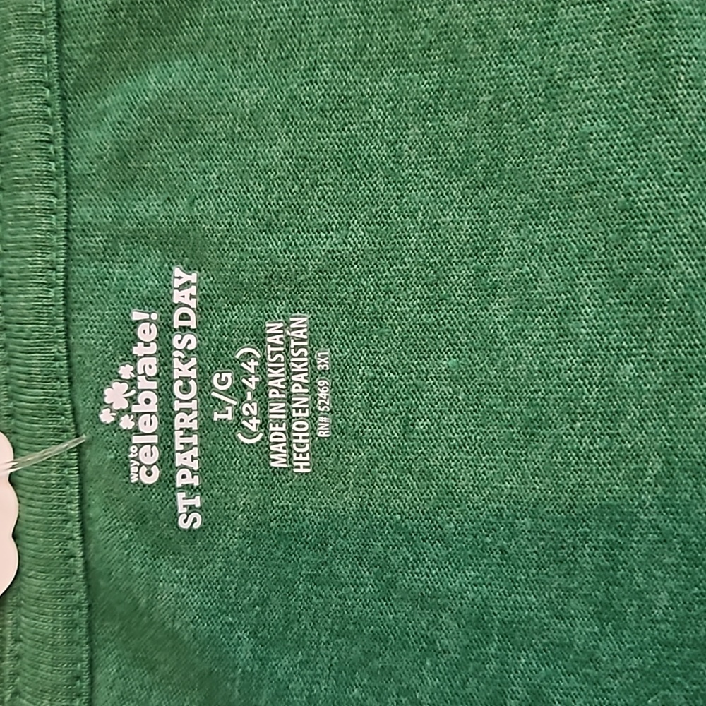 Way to Celebrate St Patricks Day T-Shirt Green White Large - Picture 12 of 17